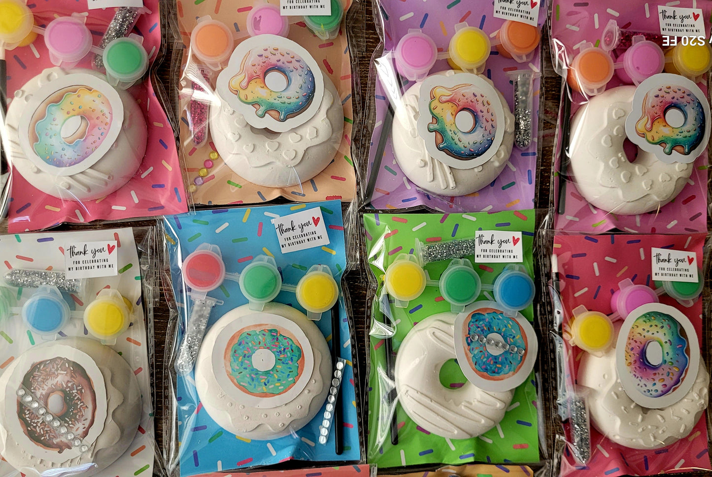 Donuts food cake food Plaster Painting party favours favors birthday gifts