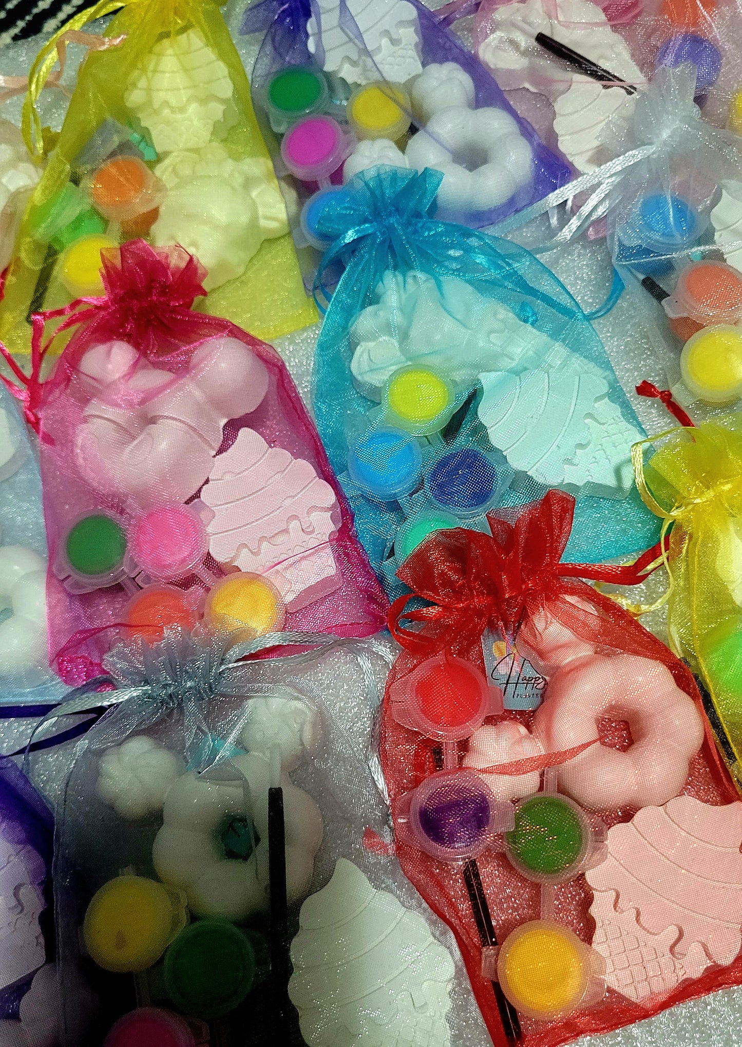 PARTY FAVOURS Mini plaster painting ice cream food Sweet Candy donuts cupcake Plaster Painting party favours favors birthday gifts