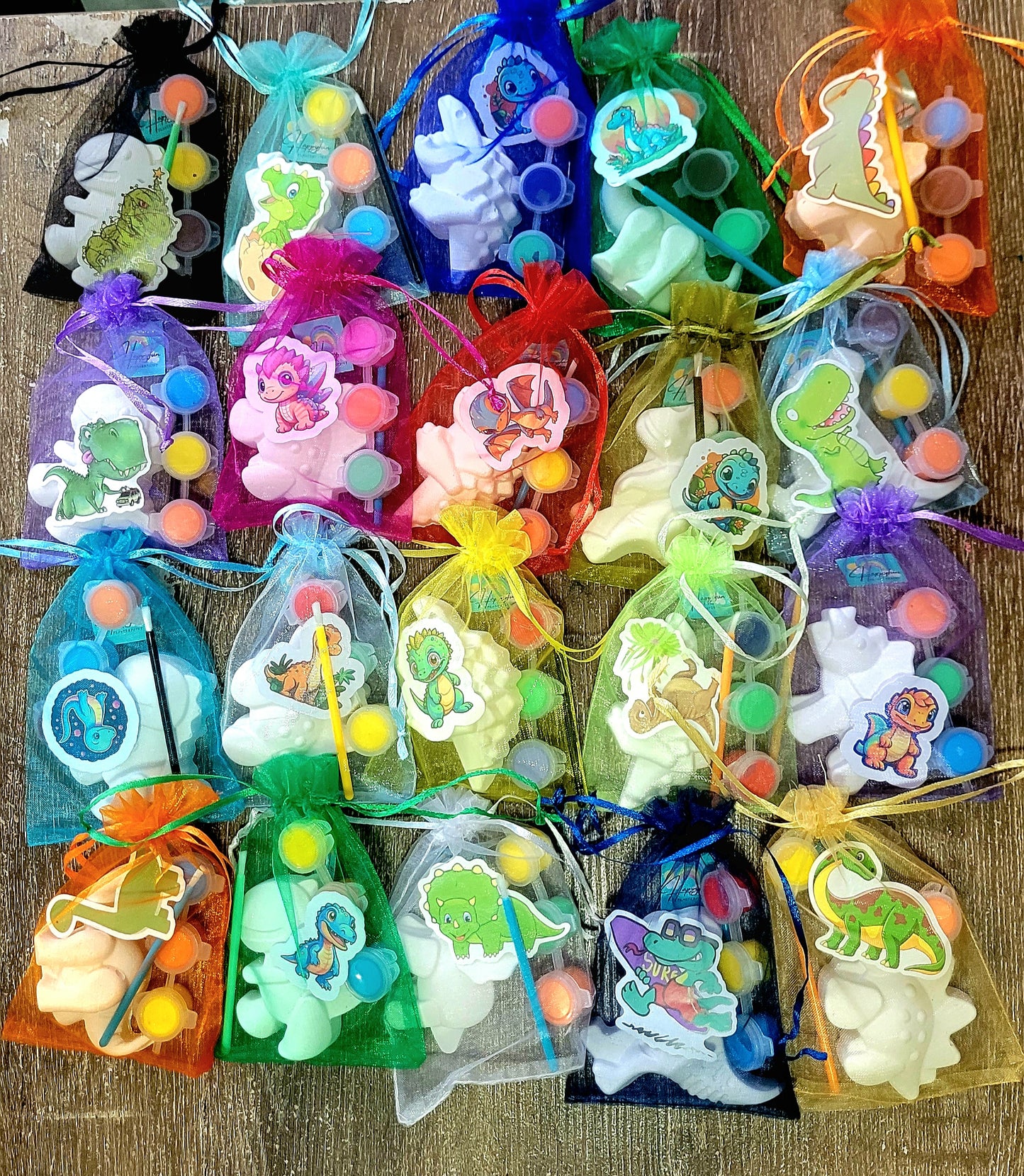 Dinosaurs plaster Painting party favor birthday gifts present art craft party favour