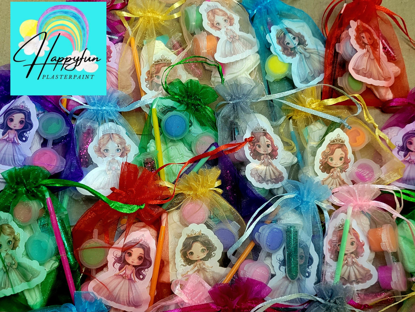 Mini girl princess plaster Painting with sticker for girl birthday gifts party favours