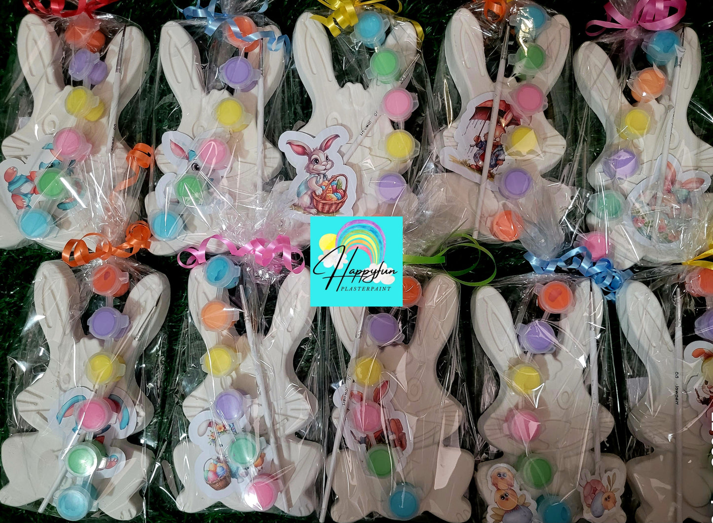 Big gaint Easter rabbit Egg plaster painting party favor favours treat boy birthday gifts