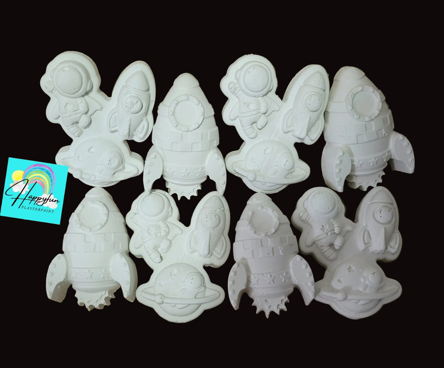 Only Plaster mix design astronaut Rocket theme Painting paint art craft Party favour birthday gifts