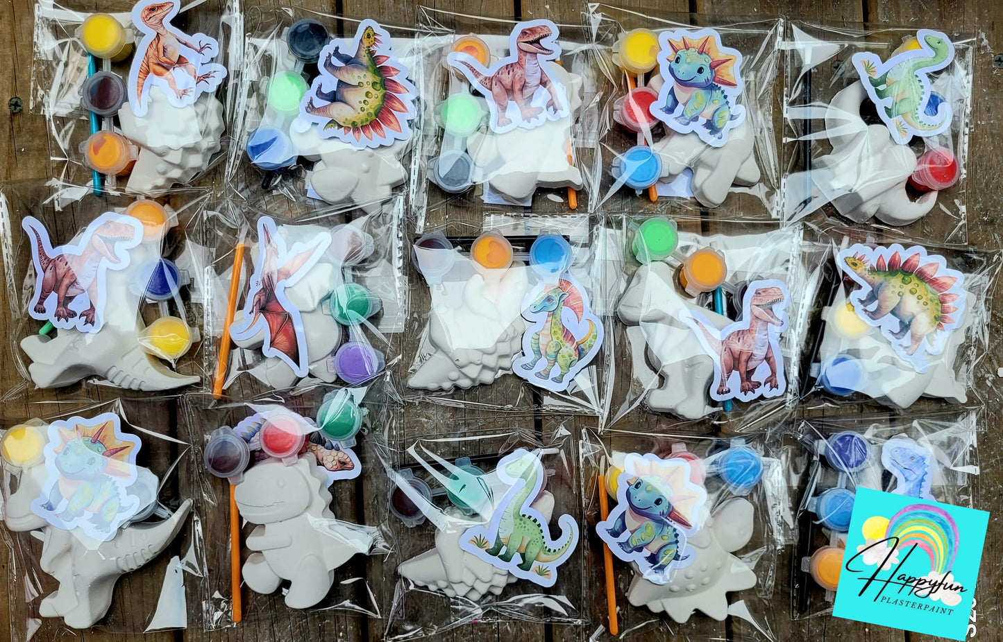 Dinosaurs plaster Painting party favor birthday gifts present art craft party favour