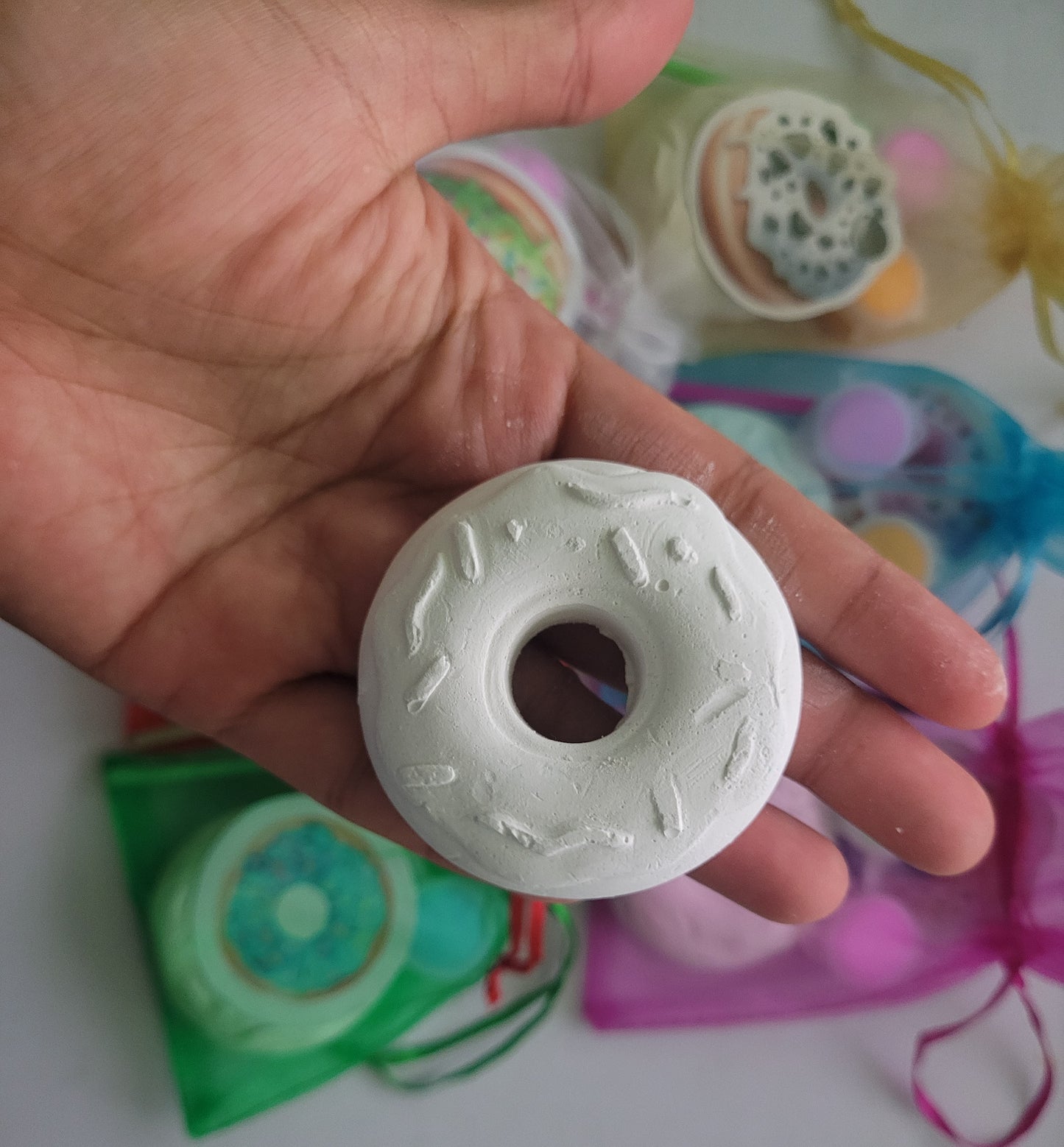 Mini sweet donut sweet food party favour birthday gifts kids crafts plaster Painting for girl birthday gifts party favours