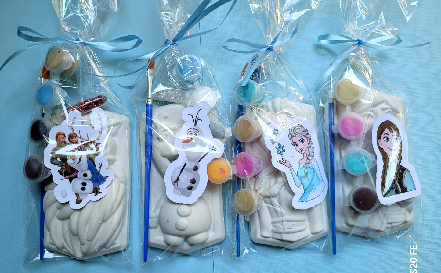 Frozen princess snowman plaster Painting for kids treat bag school gifts birthday party favors birthday gifts