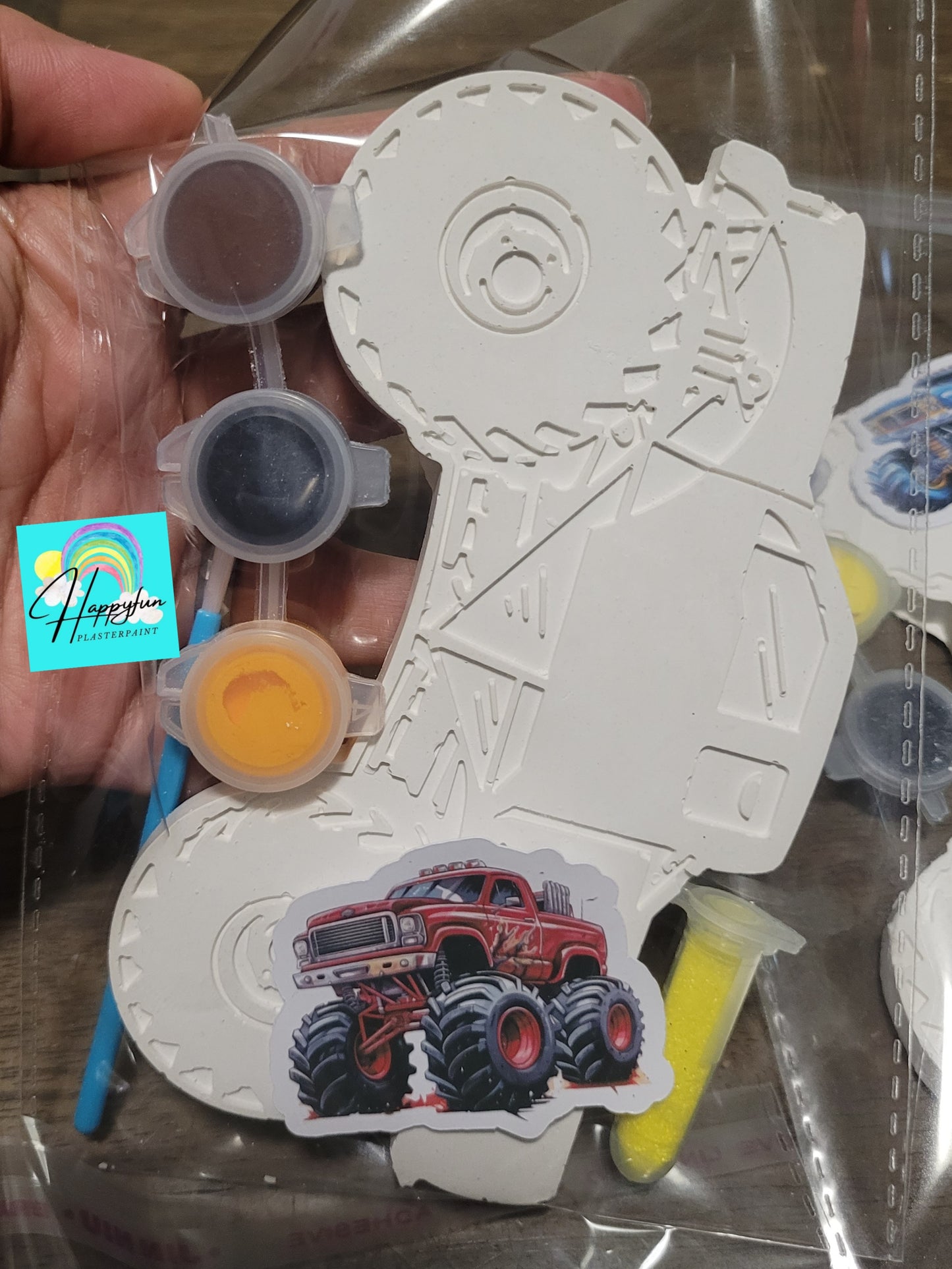 Big Monster truck Plaster Painting