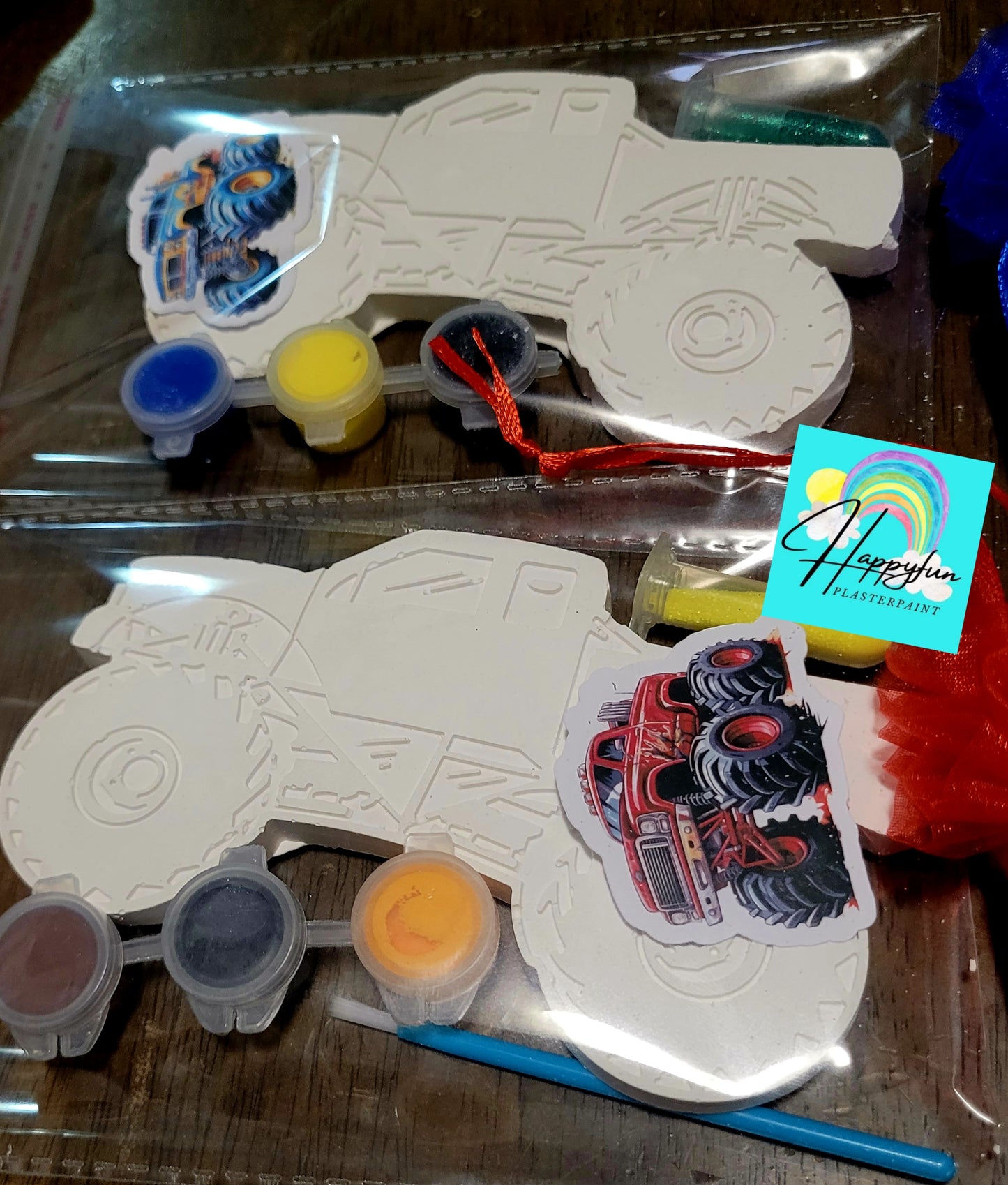 Big Monster truck Plaster Painting