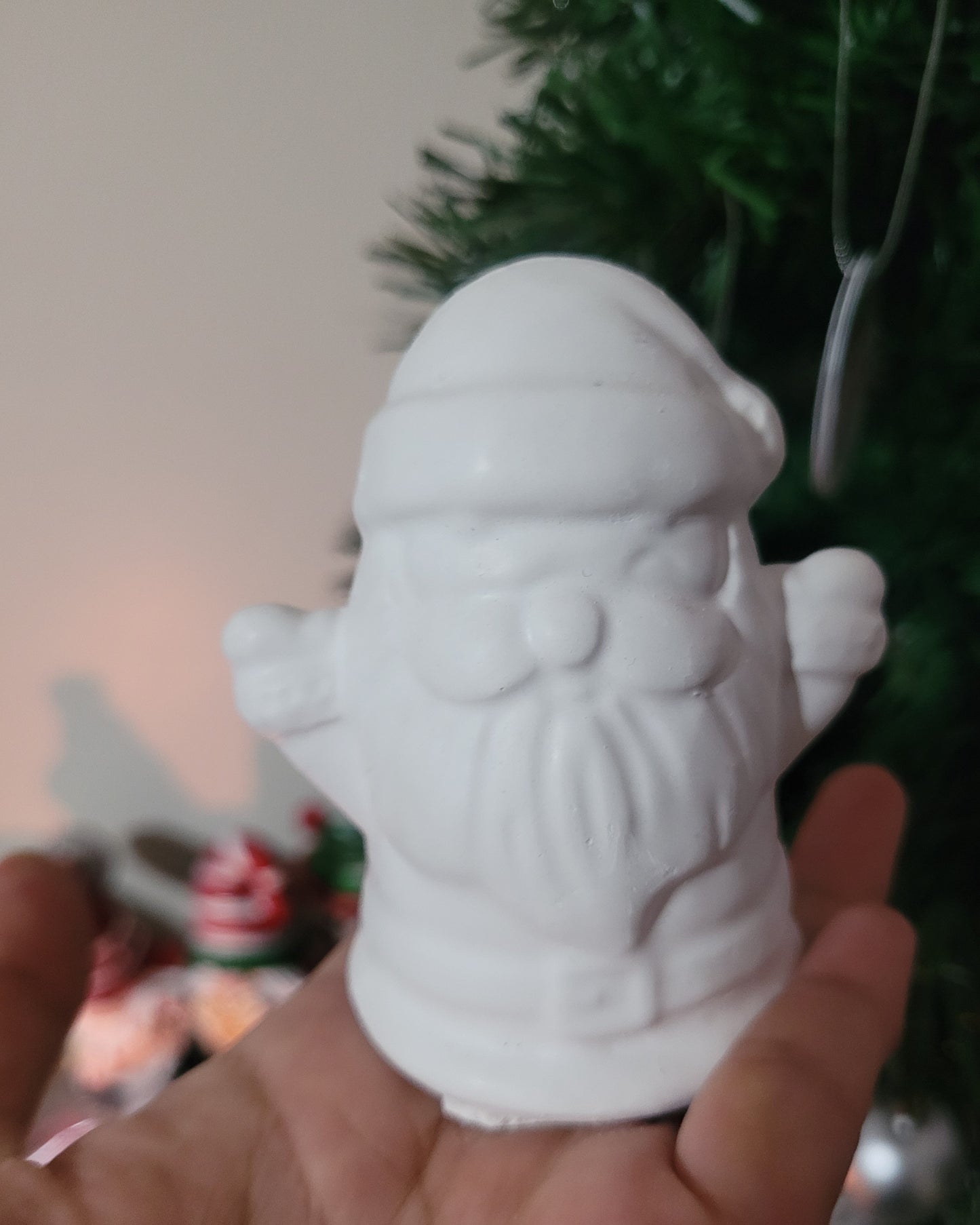 3D Santa stand Christmas ornament plasters kits Plaster painting event school kids gift ideas present art craft
