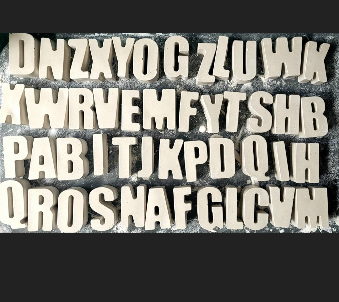 Only plaster Alphabet Name letter plaster painting party favour kits boy girl craft kids birthday gifts