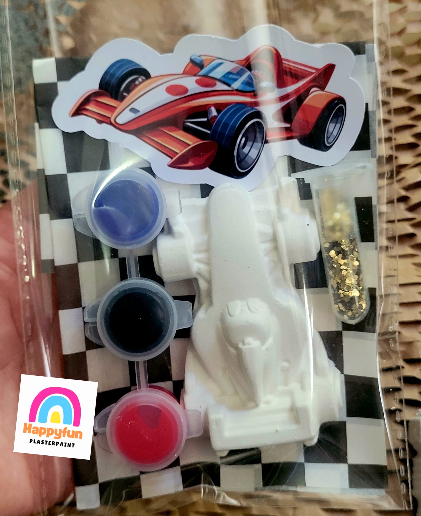 Racing car Vehicles car Construction plaster Painting Party Favours gifts