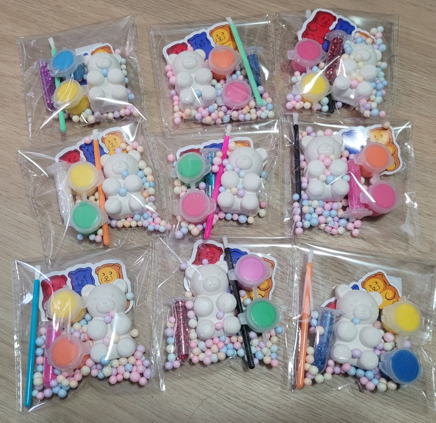 Cute Mini Teddy bear animals plaster painting kits