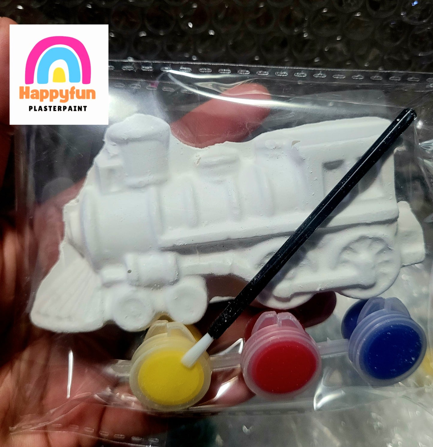 Vehicles truck TRAIN Construction plaster Painting Party Favour