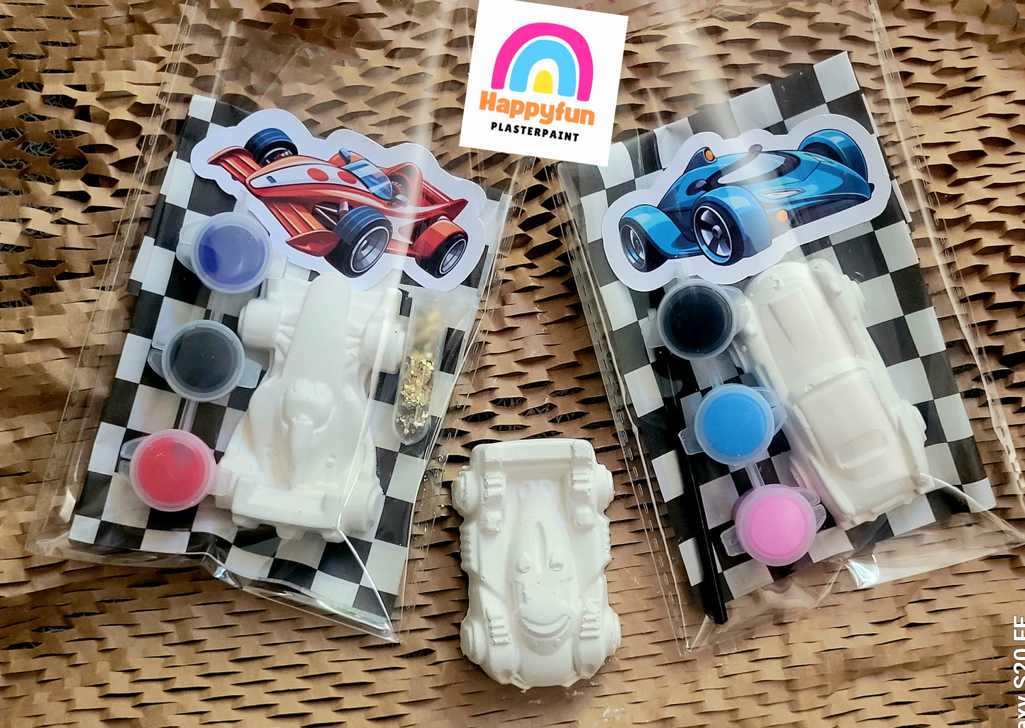 Racing car Vehicles car Construction plaster Painting Party Favours gifts
