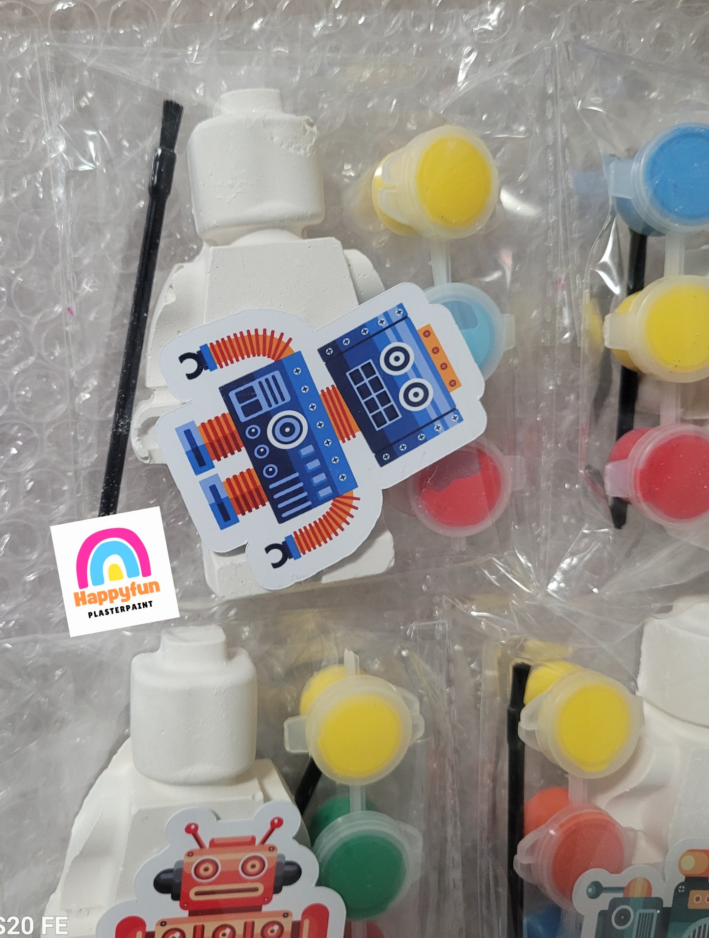 Robot lego plaster Painting party favours birthday gifts for birthday boy party favors