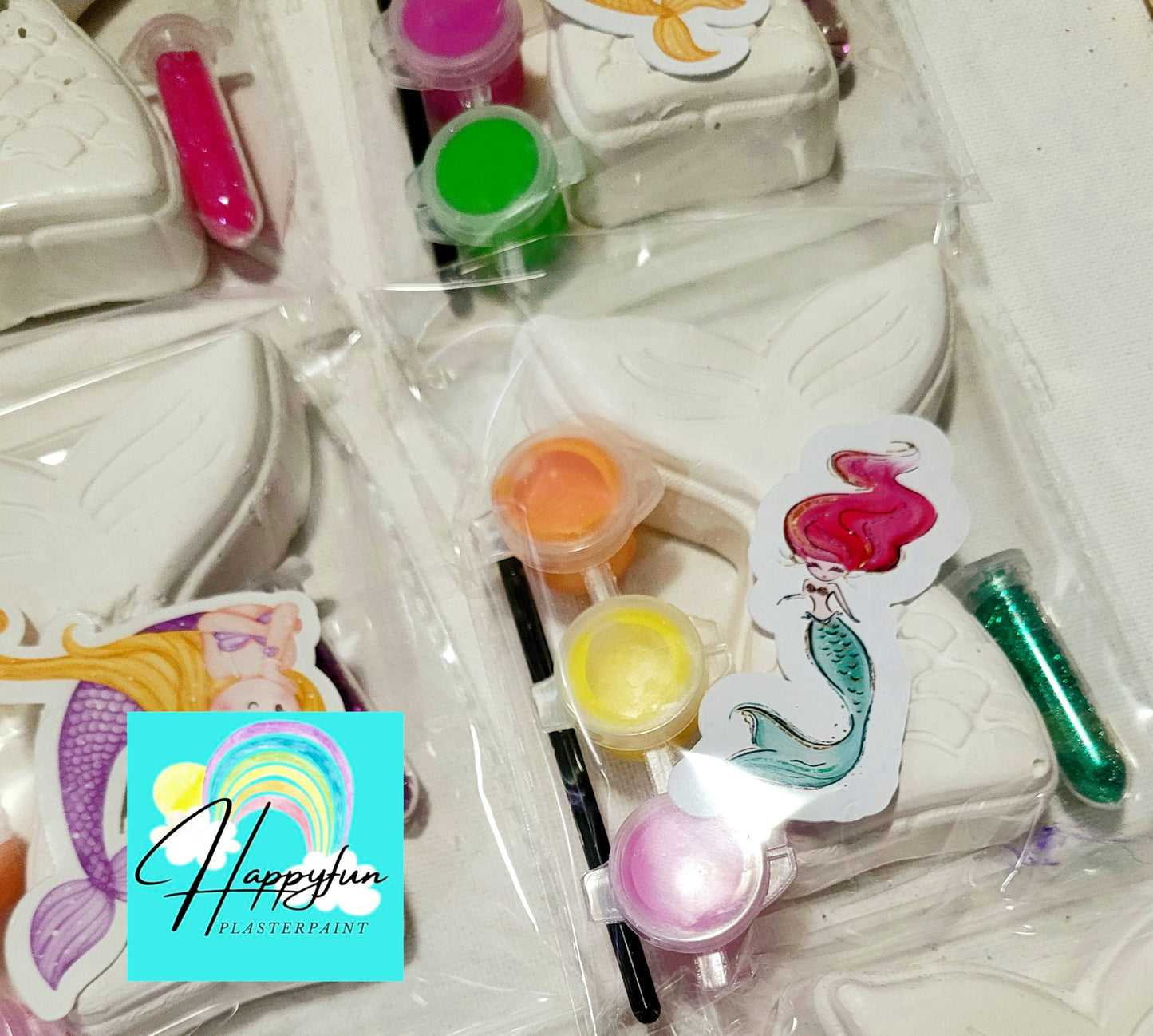 Mermaid tail girl sea animal princess under water sea animal plaster Painting for girl party favours