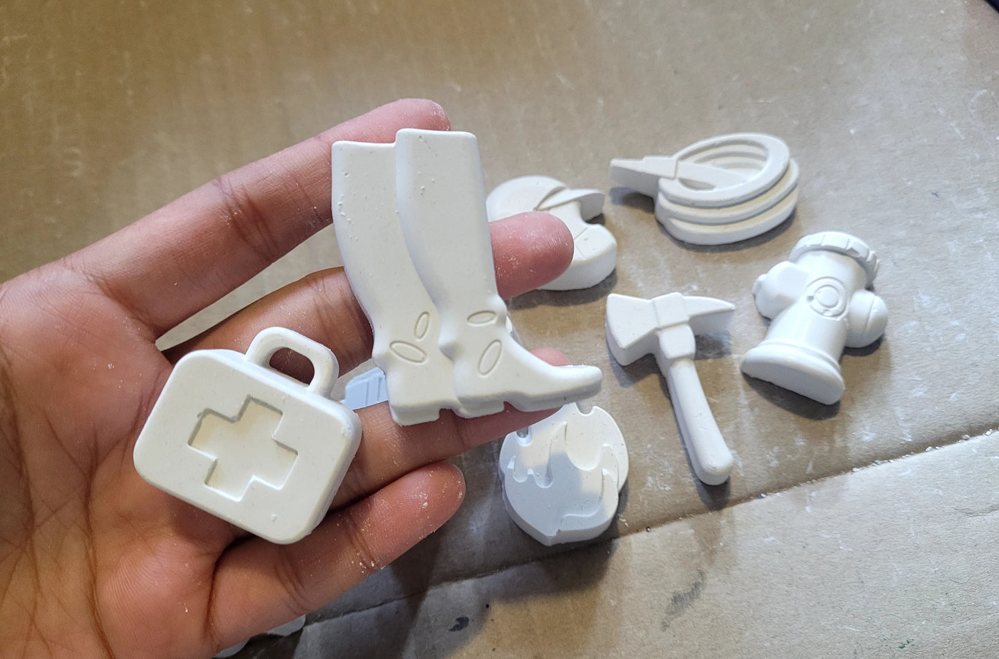 Mini Fire truck car Tools boy plaster painting party Favor favour tool Car