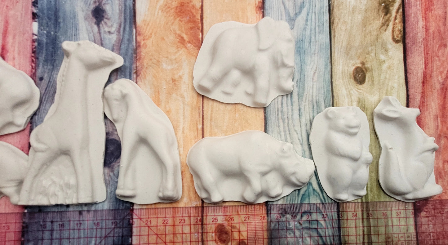 Cute mini Jungle animals Plaster Painting