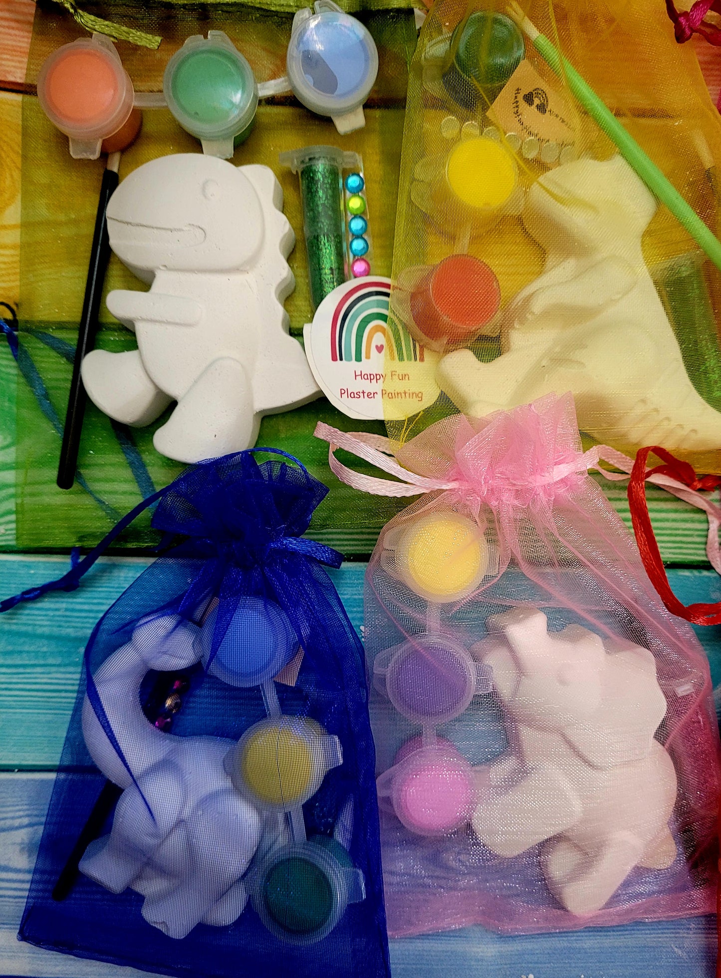 Dinosaurs plaster Painting party favor birthday gifts present art craft party favour