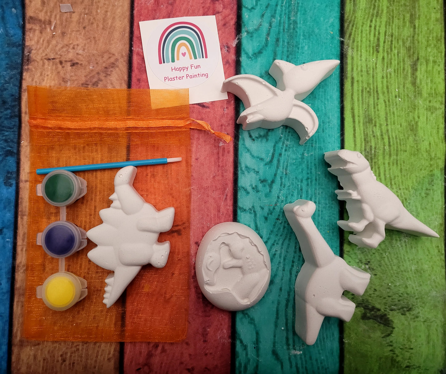 MINI Dinosaurs Plaster Painting party favour birthday gifts