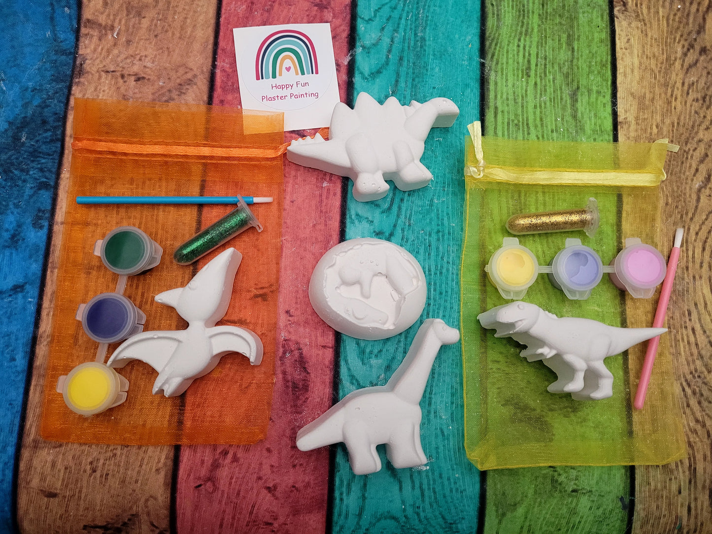 MINI Dinosaurs Plaster Painting party favour birthday gifts