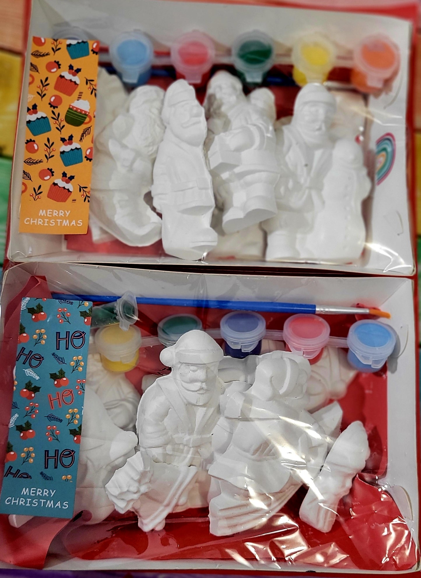 Christmas Santa Plasters GIFTS SET Plaster painting