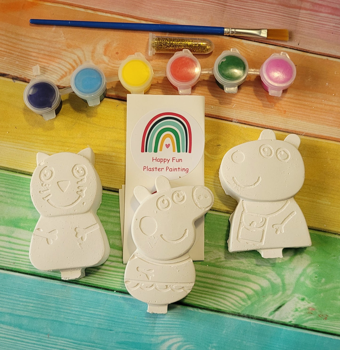 Peppa pig characters Plaster painting for pary faviur birthday gifts