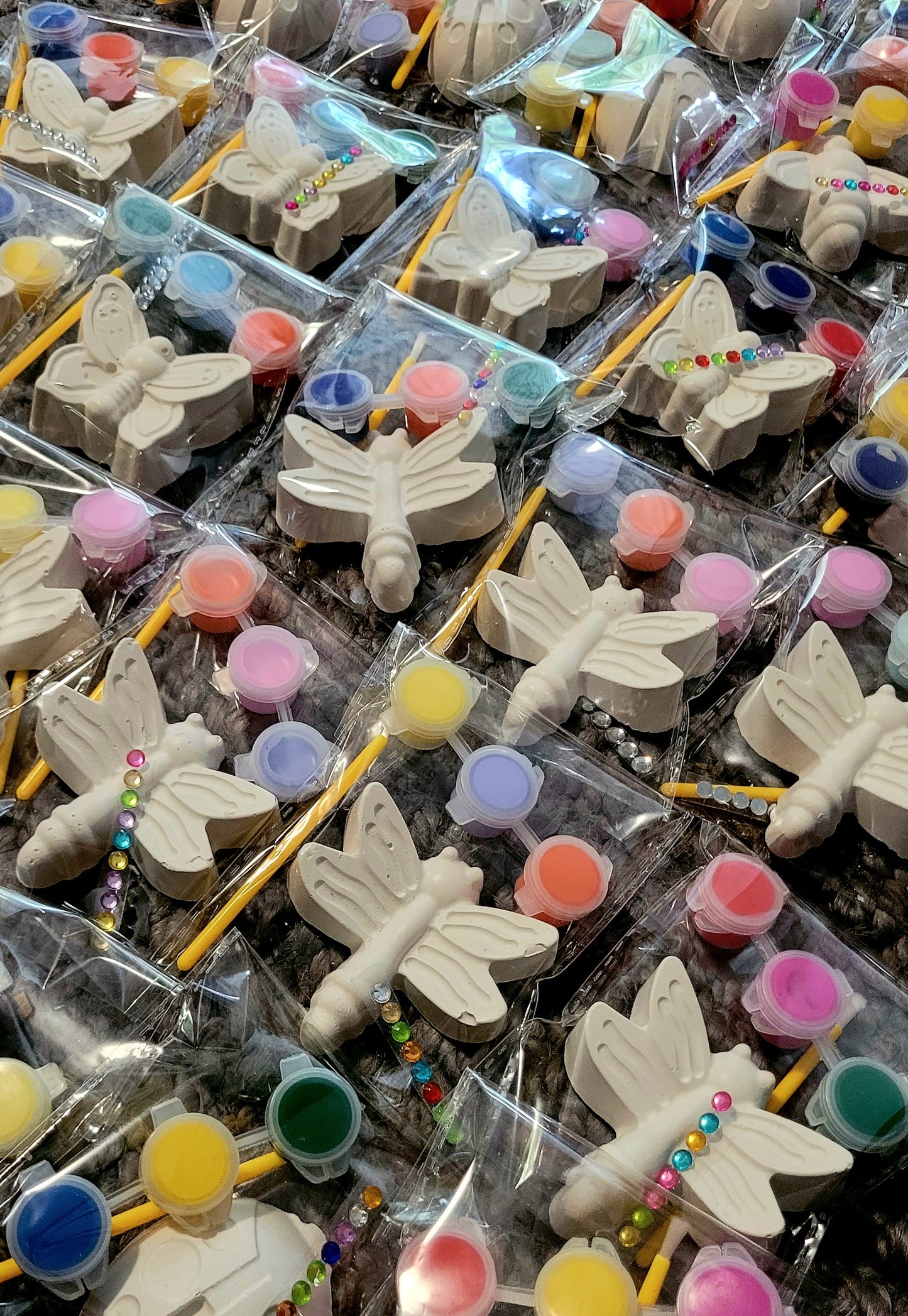 Butterfly animals party favours ladybug dragon fly animal gifts birthday plaster Painting for girl