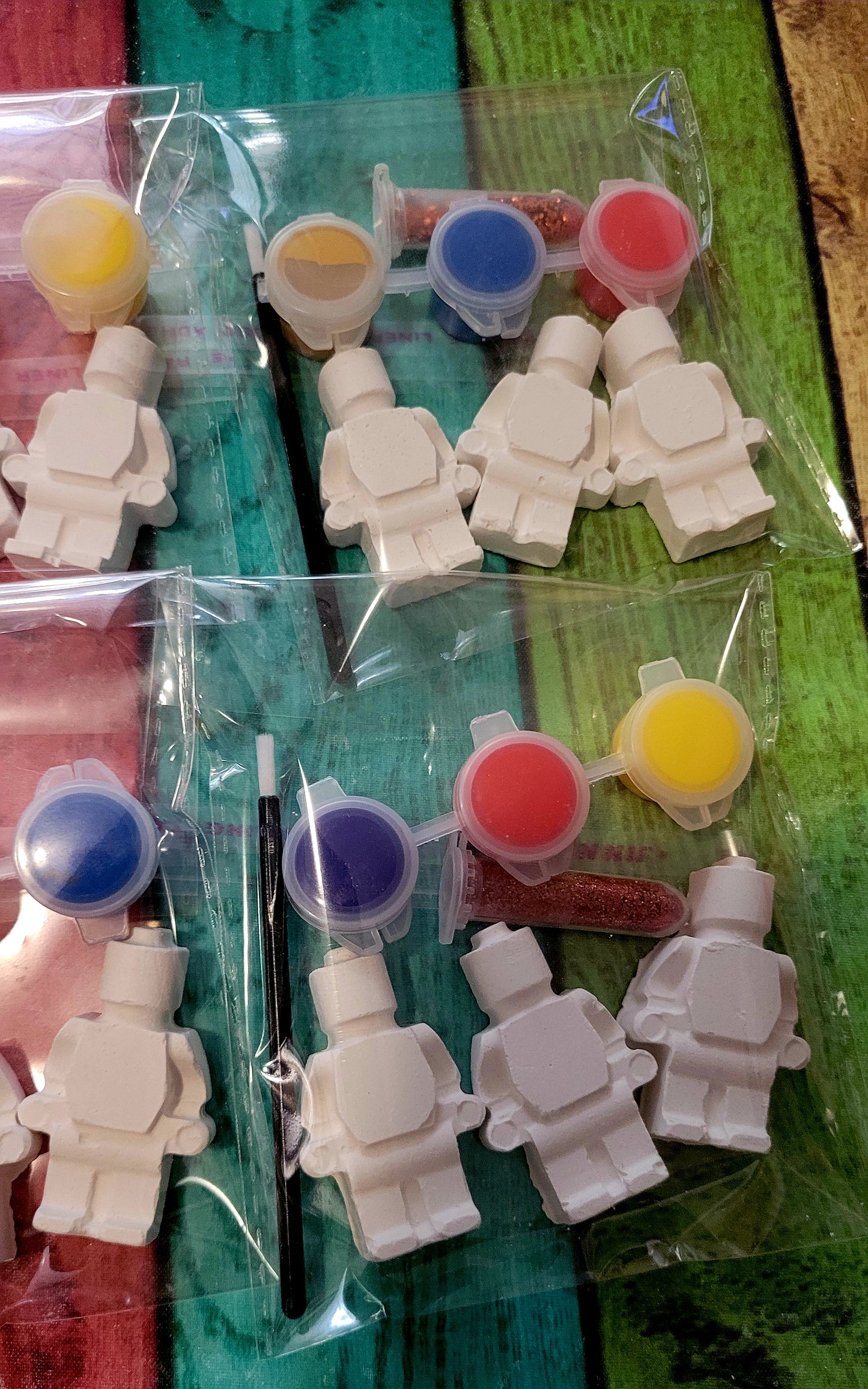 Robot plaster Painting party favour favor home decor