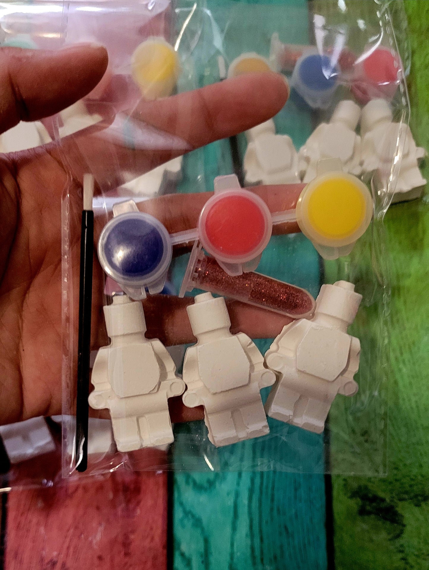 Robot plaster Painting party favour favor home decor
