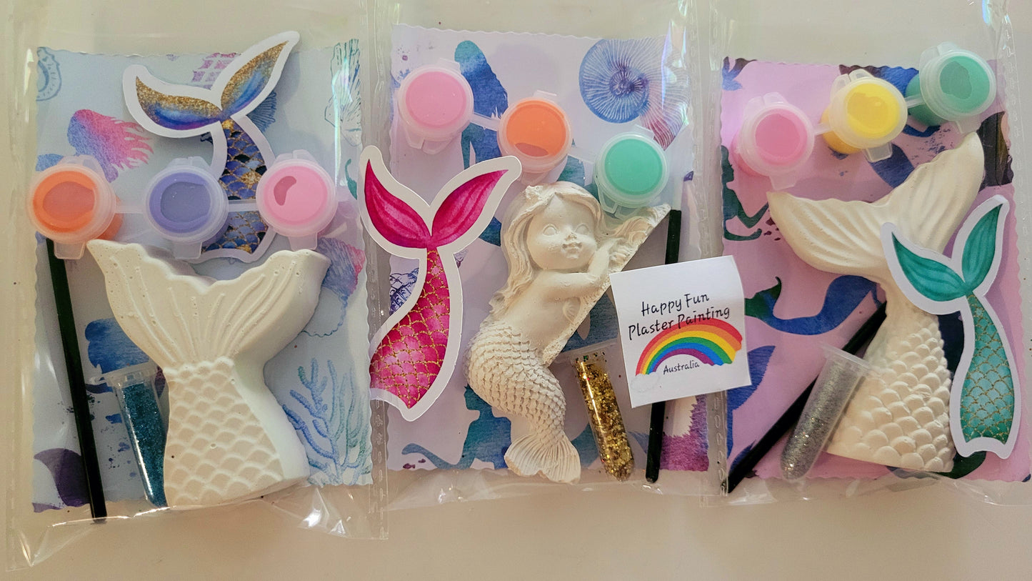 Mermaid girl mermaid tail Plaster Painting Party favour favor