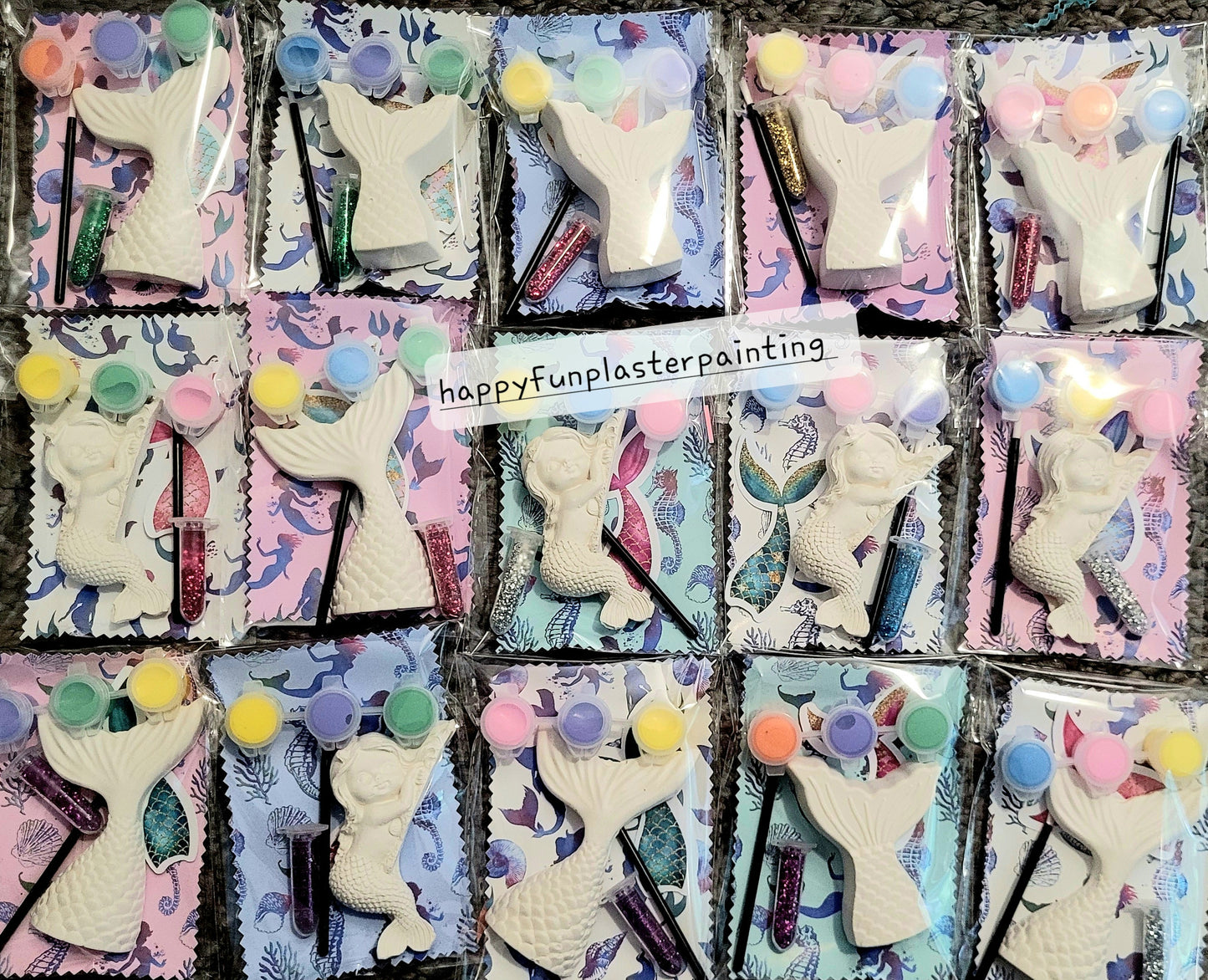 Mermaid girl mermaid tail Plaster Painting Party favour favor