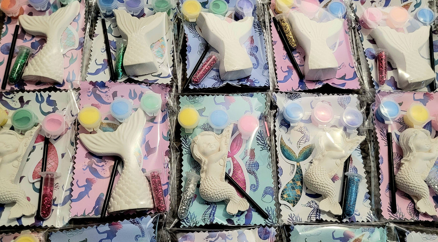 Mermaid girl mermaid tail Plaster Painting Party favour favor