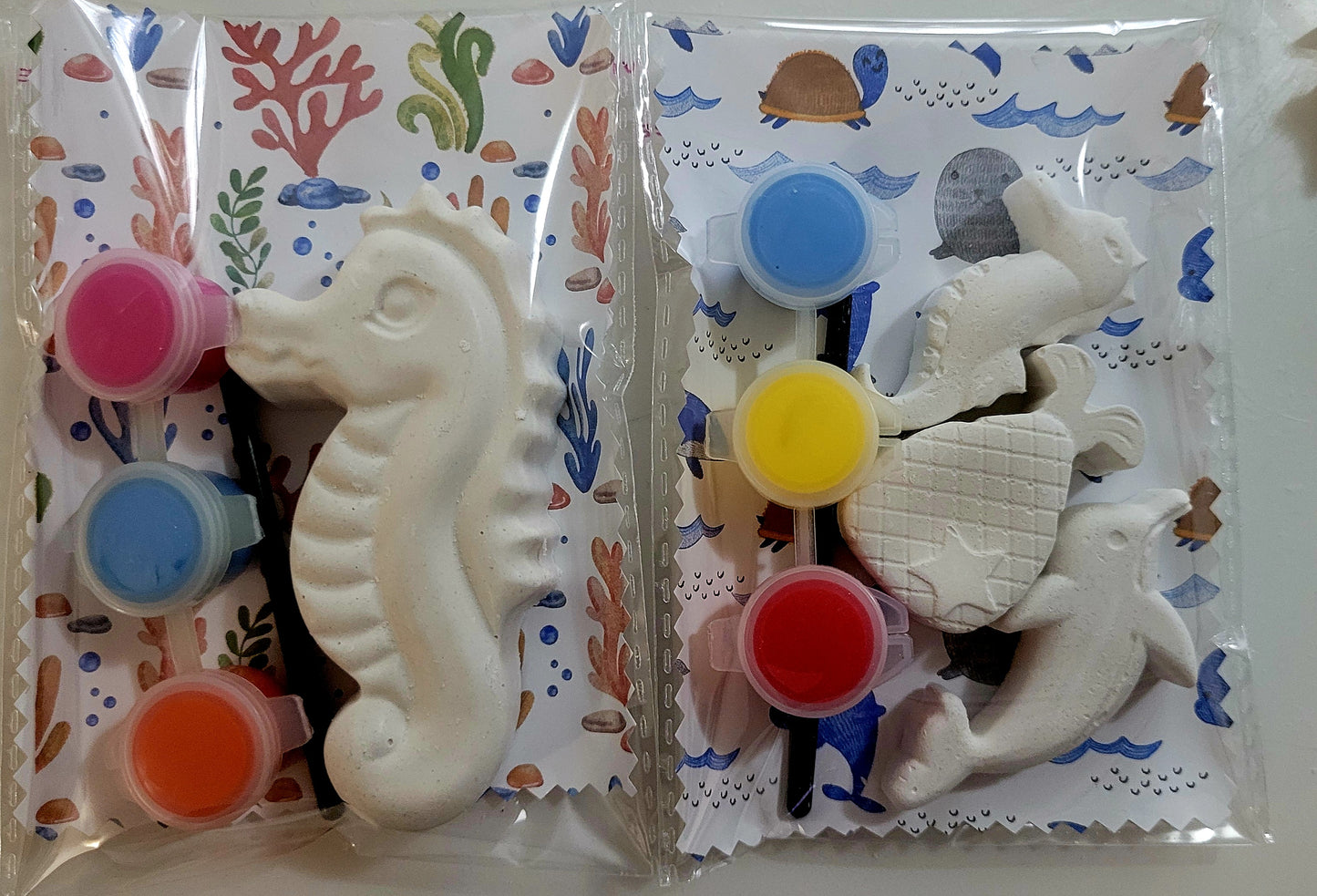 Under the sea fish shell seahorse sea animals Plaster Painting Party favor