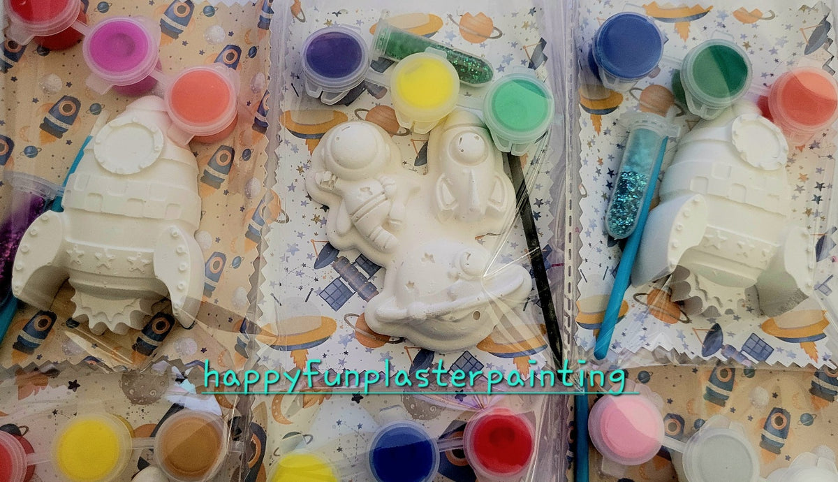 Plaster Party Plaster painting Party favours favors bag gifts birthday idea kids ...