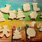 Candy cane Santa  Stocking filling school Christmas Santa Ginger breadman bell tree stocking plasters packs Plaster painting gifts snowman kids return bag howm decor ornaments