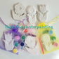 Flower plaster painting for party favours gifts birthday