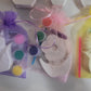 Flower plaster painting for party favours gifts birthday