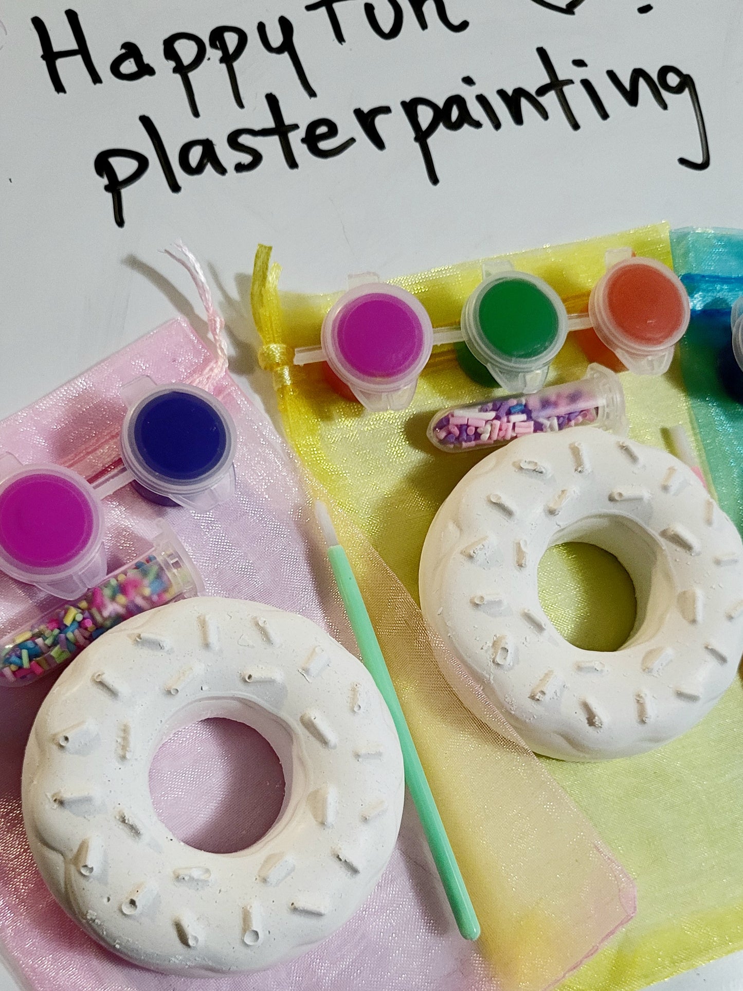 Donut with spinkle  food  Plaster Painting party favours favors birthday gifts