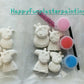 Mini Peppa pig characters Mummy pig Daddy pig  Plaster Painting Party favor