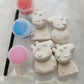 Mini Peppa pig characters Mummy pig Daddy pig  Plaster Painting Party favor