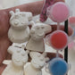 Mini Peppa pig characters Mummy pig Daddy pig  Plaster Painting Party favor