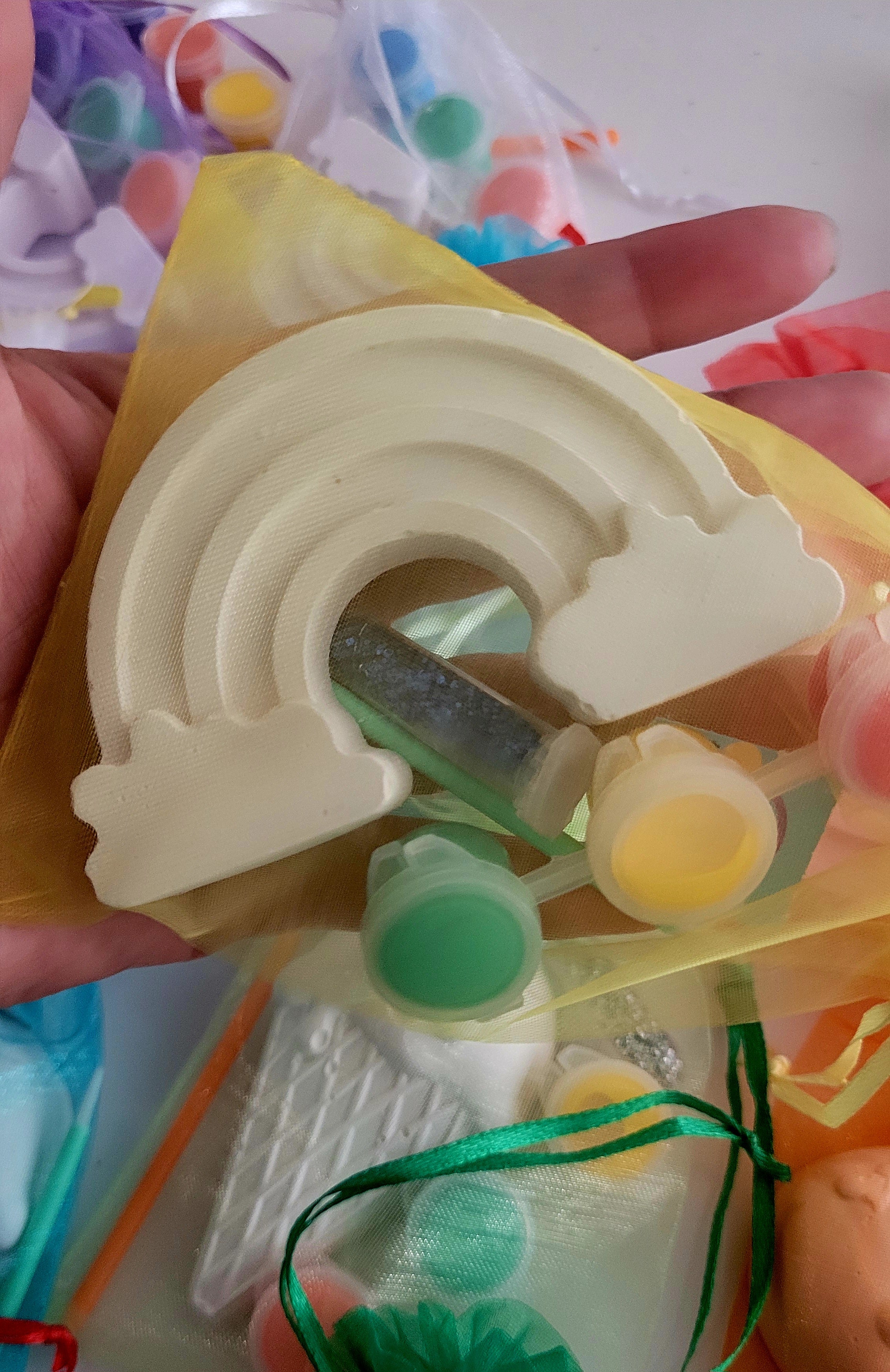 Plaster Party Rainbow plaster painting MIX design plaster Painting party favours fav ...