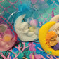 Mermaid princess mermaid tail on the moon Plaster Painting Party favours birthdat gifts