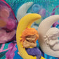 Mermaid princess mermaid tail on the moon Plaster Painting Party favours birthdat gifts