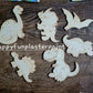 Dinos Dinosaurs animal Wooden Food plaster Painting for girl party favours gifts birthday