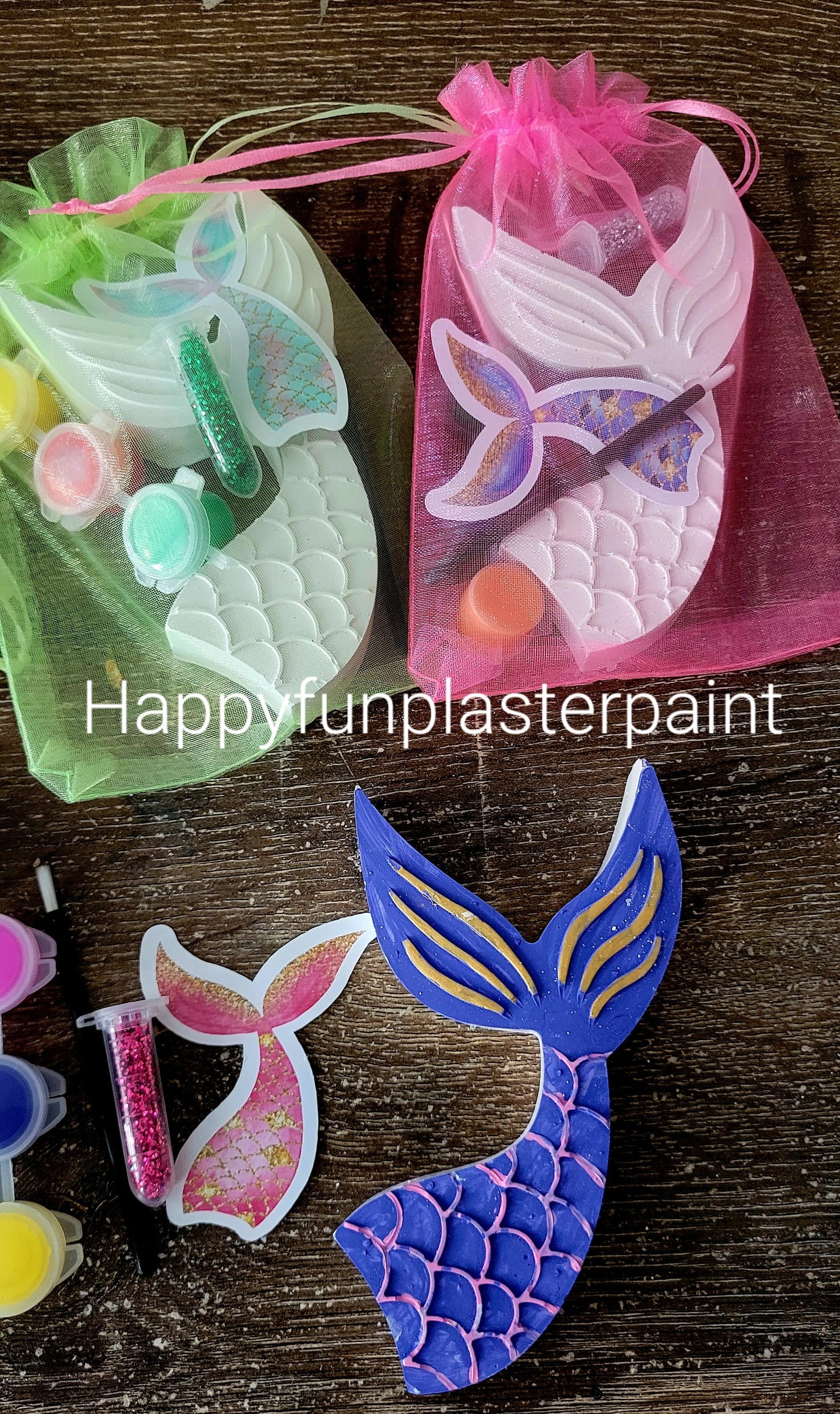 Mermaid girl mermaid  tail Plaster Painting Party Favours Birthday Gifts  favor art craft gifts shop girl princess