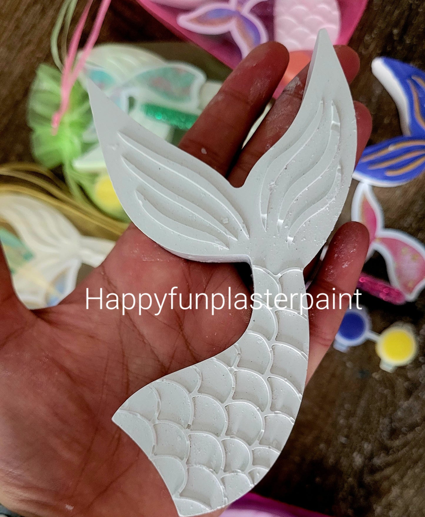 Mermaid girl mermaid  tail Plaster Painting Party Favours Birthday Gifts  favor art craft gifts shop girl princess