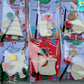 Stocking filling school Christmas Santa Ginger breadman bell tree stocking plasters packs Plaster painting gifts snowman kids return bag howm decor ornaments