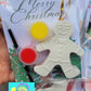 Stocking filling school Christmas Santa Ginger breadman bell tree stocking plasters packs Plaster painting gifts snowman kids return bag howm decor ornaments