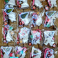 Candy cane Santa  Stocking filling school Christmas Santa Ginger breadman bell tree stocking plasters packs Plaster painting gifts snowman kids return bag howm decor ornaments